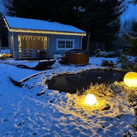 Romantic Cozy House Kirzacinas Pirts With Sauna Close To Seaside Skulte  Exterior photo
