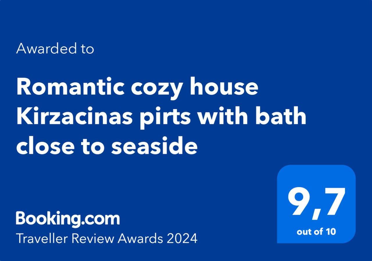 Romantic Cozy House Kirzacinas Pirts With Sauna Close To Seaside